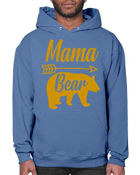 mama bear 185# - bears - animals- Hoodie