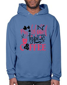 my blood type is coffee Style 289# - nurse- Hoodie