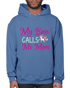 my boss calls me mom 313# - unicorn- Hoodie
