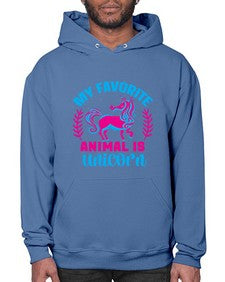 my favorite animal is unicorn 315# - unicorn- Hoodie
