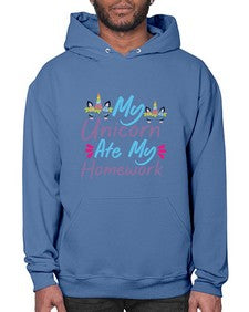 my unicorn ate my homework 318# - unicorn- Hoodie