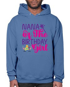 nana of the birthday girl 328# - unicorn- Hoodie