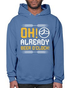 oh already beer oclock 1454# - beer- Hoodie