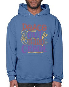 peace out third grade 645# - third grade- Hoodie