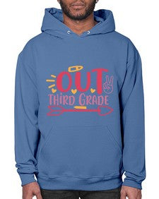 peace out third grade 647# - third grade- Hoodie
