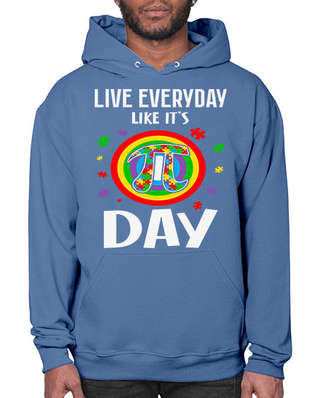 pi day autism puzzle math 111# - autism- Hoodie