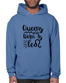 queens Are Born As Leo 386# - leo- Hoodie
