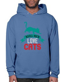real man love cats o Style 112# - cats- Hoodie
