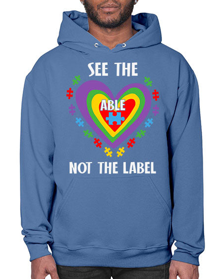 see the able not the 115# - autism- Hoodie
