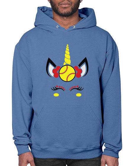 softball unicorn 399# - softball- Hoodie