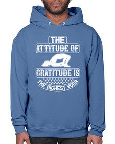 the attitude of gratitude is the highest yoga  544# - yoga- Hoodie