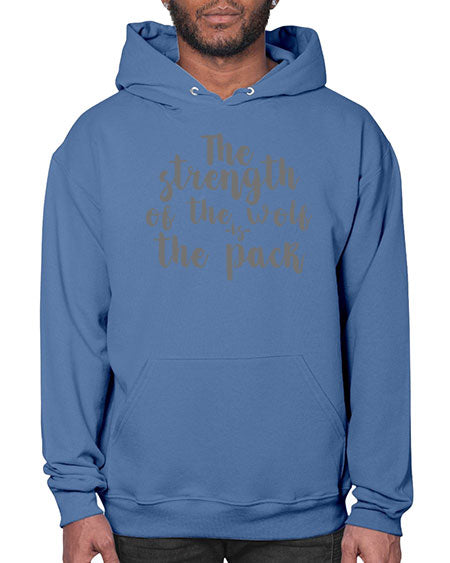 the strength of the wolf is the pack - wolf- Hoodie