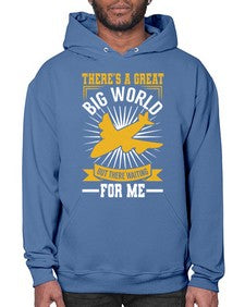 theres a geat big world waiting for me  42# - airplane- Hoodie