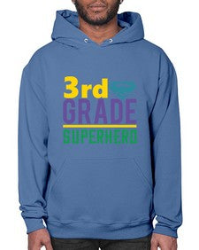third Grade Superhero 976# - third grade- Hoodie