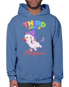 third Grade is Magical Unicorn 962# - third grade- Hoodie