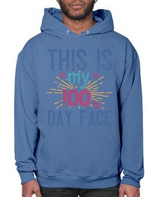 this is my one hundredth day face 984# - one hundred days- Hoodie