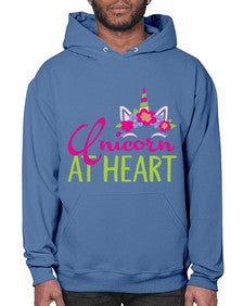 unicorn at heart 444# - unicorn- Hoodie