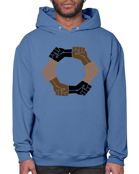 united black power fists 13# - black words and phrases- Hoodie