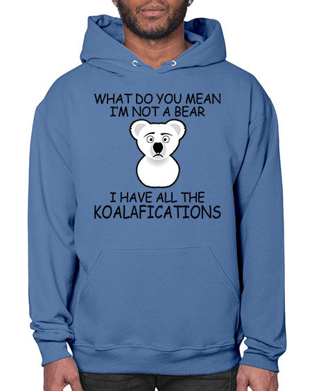 what do you mean im not a bear 287# - bears - animals- Hoodie