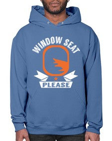 window seat please  51# - airplane- Hoodie