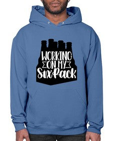 working on my six pack 1789# - beer- Hoodie