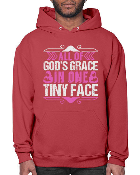 All of Gods Grace in one tiny Face Style 18# - baby- Hoodie