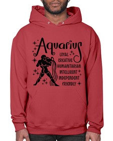 Aquarius 64# - aquarius- Hoodie
