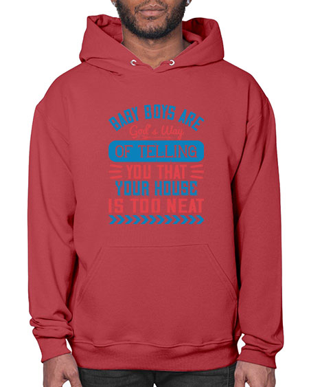 Baby boys are God’s way of telling you that your house is too neat Style 274# - baby- Hoodie