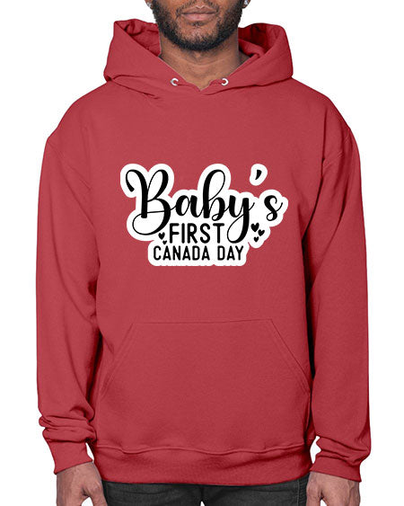 Baby s First Canada Day 275# - baby- Hoodie