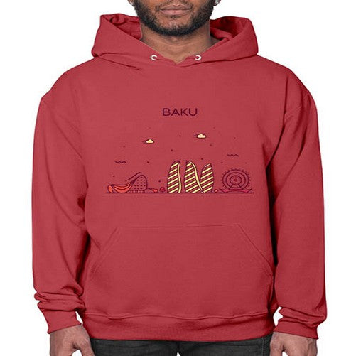 Baku 393# - cities- Hoodie