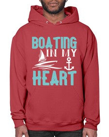 Boating in my heart 13# - boats- Hoodie