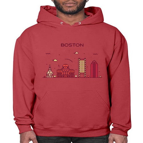 Boston 481# - cities- Hoodie