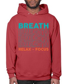 Breath Relax Focus 181# - yoga- Hoodie