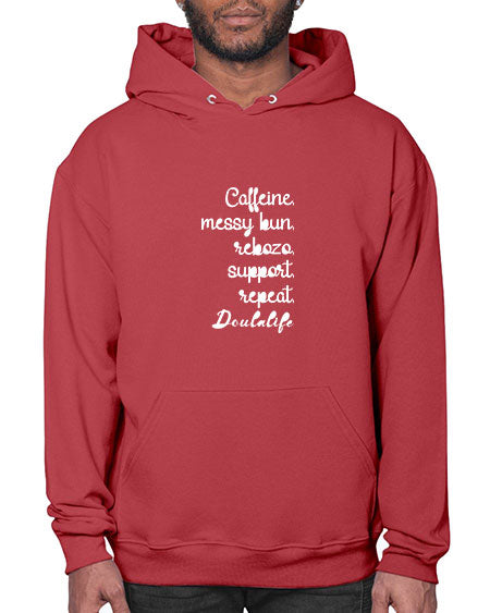 Caffeinemessybunrebozospportrepeatdoulalife645# - doubla- Hoodie