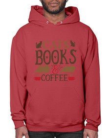 Cats Books Coffee Style 9# - cats- Hoodie