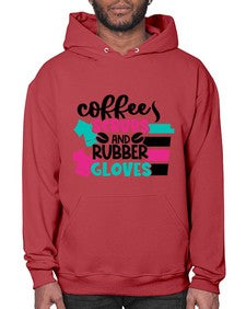 Coffee Scrubs And Rubber Gloves Style Style 664# - nurse- Hoodie