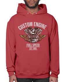 Custom engine 14# - motorcycle- Hoodie