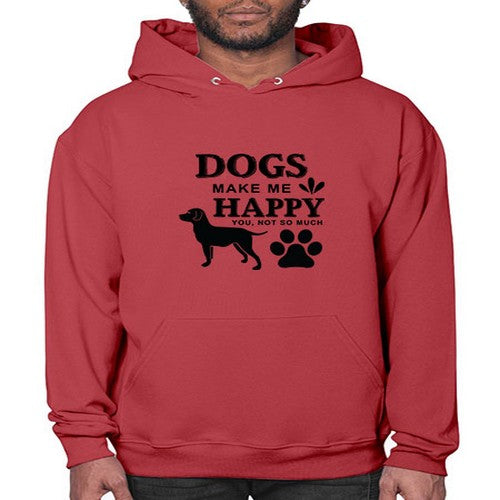 Dogs Make Me Happy Style 44# - dogs- Hoodie