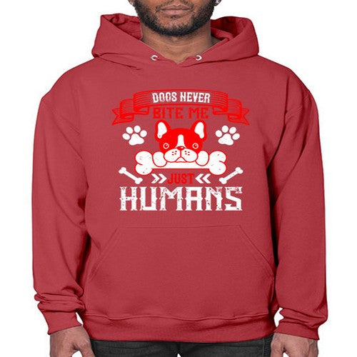 Dogs never bite me Just humans Style 211# - dogs- Hoodie