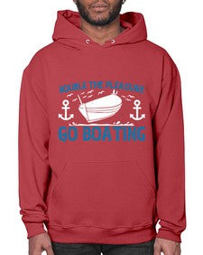 Double the Pleasure Go Boating 15# - boats- Hoodie