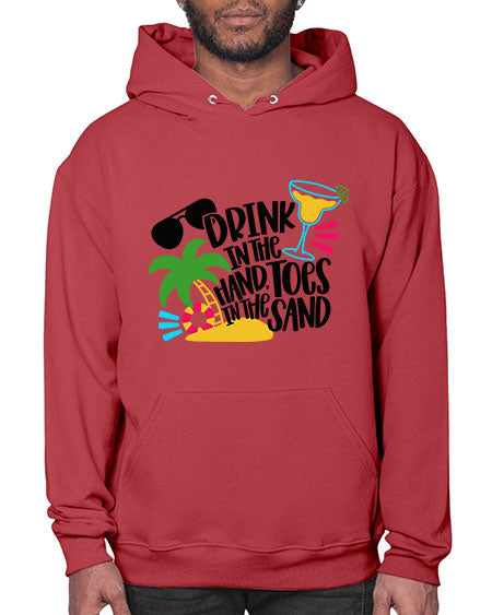 Drink In The Hand Toes In The Sand Style 48# - summer- Hoodie