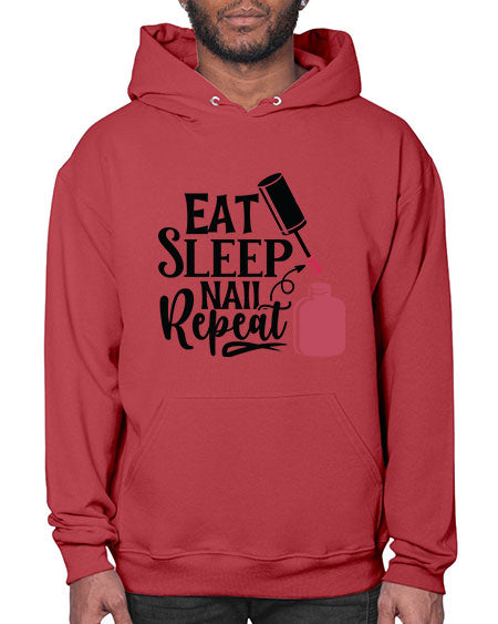 Eat Sleep Nail Repeat 737# - nail tech- Hoodie