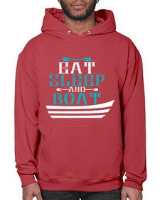 Eat sleep and Boat 16# - boats- Hoodie