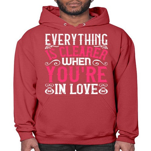 Everything is clearer when youre in love Style 48# - dogs- Hoodie
