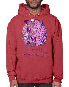 Floral Brain I Will Never Forget 146# - alzheimers- Hoodie