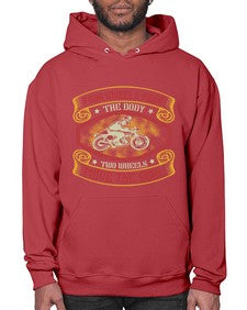 Four wheels move the body 20# - motorcycle- Hoodie