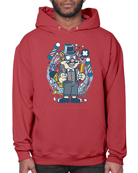 Hipster Barber Leopard836# - barber- Hoodie