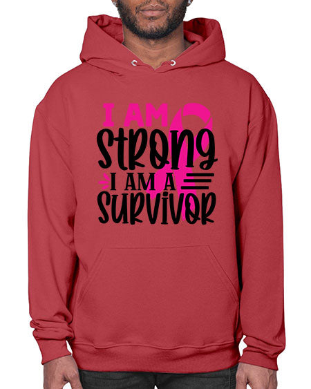 I Am Strong I Am a Survivor 19# - breast cancer- Hoodie