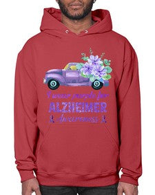 I Wear Purple For AlzheimerS Awareness 168# - alzheimers- Hoodie