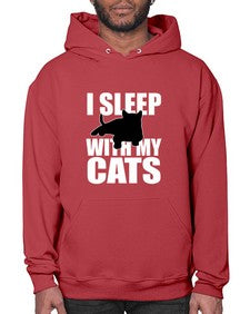 I sleep With My Cats - cats- Hoodie